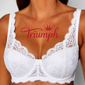Triumph®👑💝Άνετο σουτιέν από δαντέλα με κέντημα λουλουδιών σε μεγάλα μεγέθη [75A-120F]