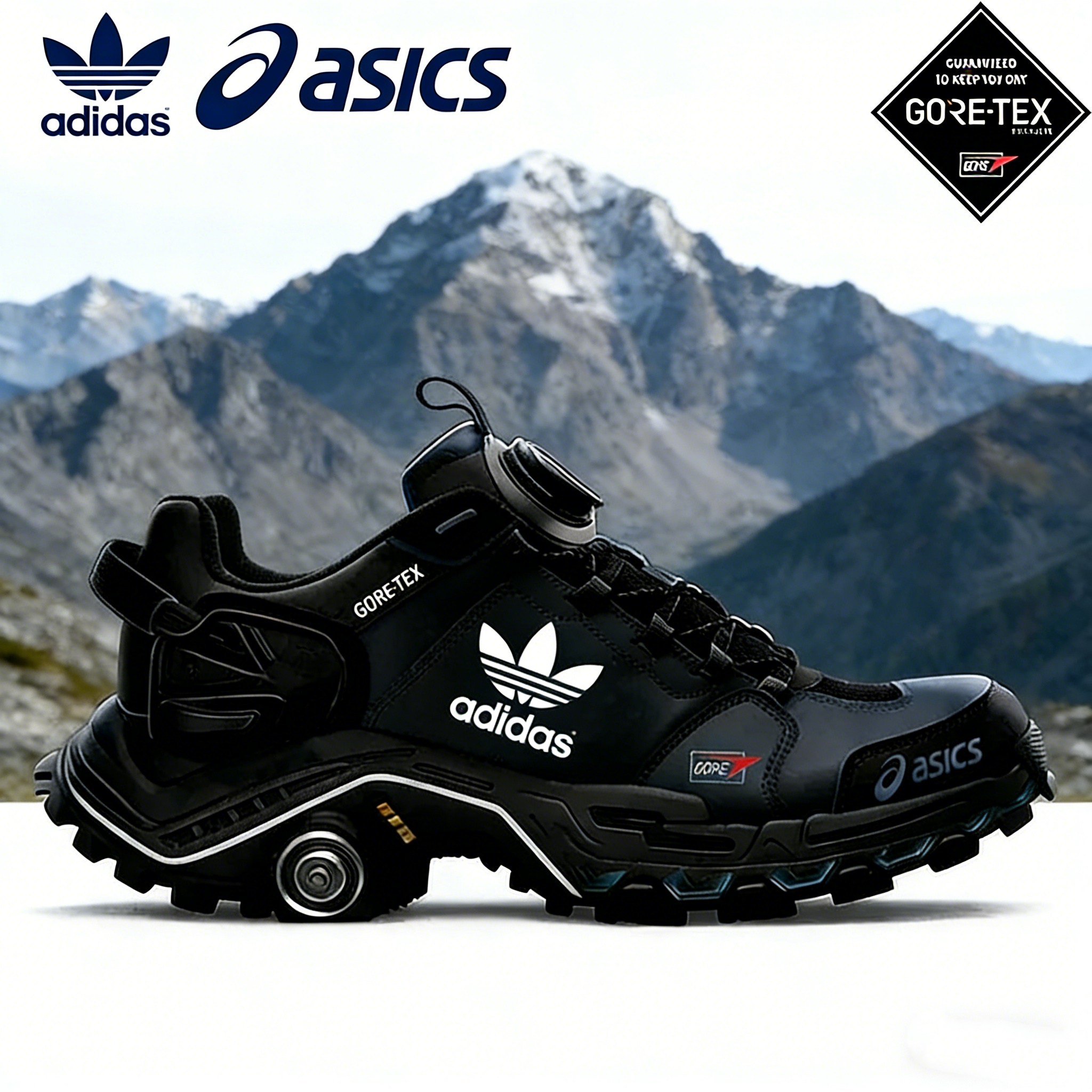 Τα τελευταία 50 ζευγάρια κάλτσες🎁adidas × asics GORE-TEX παπούτσια πεζοπορίας – γρήγορο κούμπωμα και αντιολισθητική σόλα