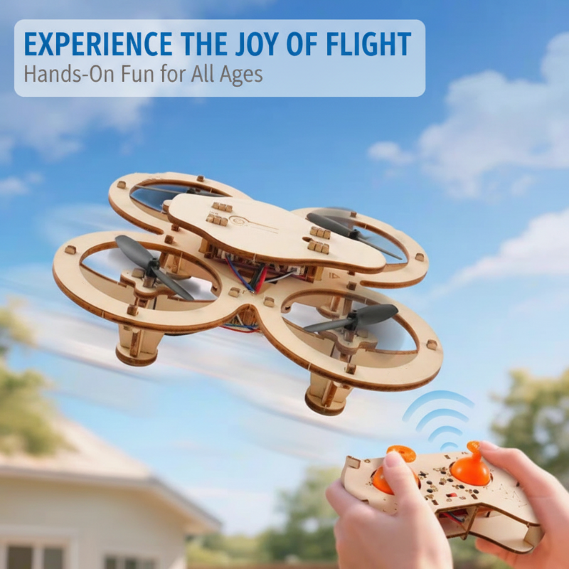 ✈️ Ξύλινο κιτ drone για παιδιά – παιχνίδια STEM, DIY και πτήση | Εκπαιδευτικά παιχνίδια🧩🧠🎁